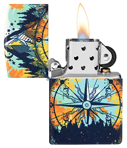 Zippo Compass Mountain Design encendedor de bolsillo miniatura 4