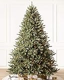 Balsam Hill - Amazon Exclusive - 6ft Premium Pre-Lit Artificial Christmas Tree Classic Blue Spruce with Clear Incandescent Lights Includes Storage Bag, and Fluffing Gloves