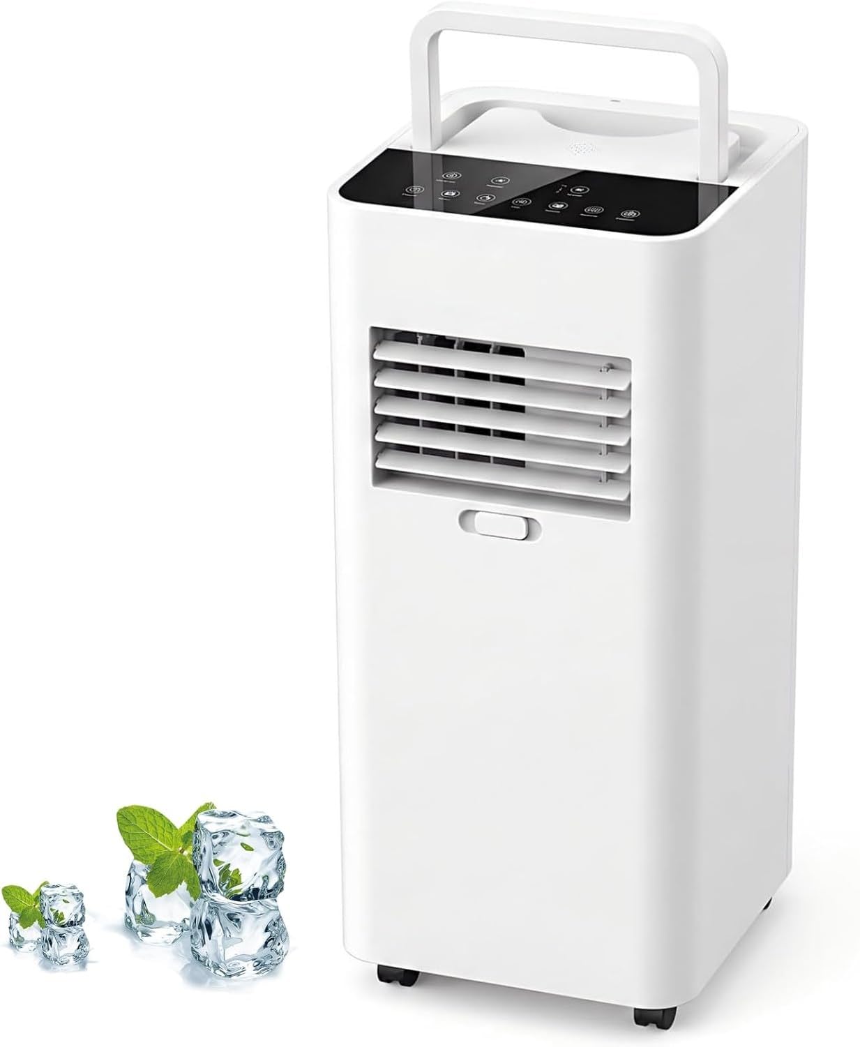 Zjhhrz Portable Air Conditioner 8000 Btu Ac Unit With Remote And Window Kit, Built-In Dehumidifier Fast Cooling Quiet Sleep Mode For Large Rooms Bedrooms