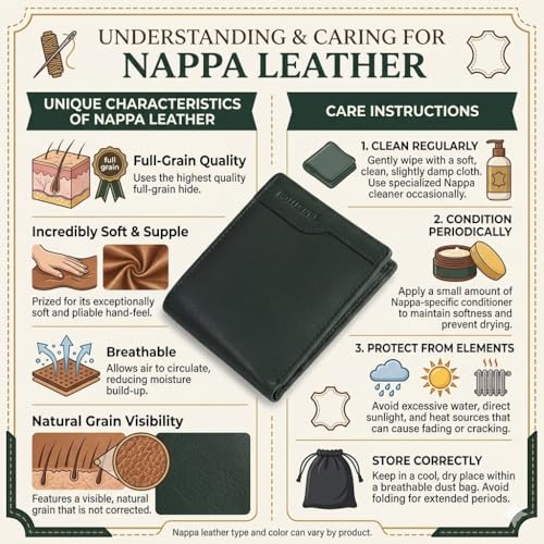 Image of TANSTITCH Slim Leather Wallet | Compact, Minimalist & Thin Wallet | RFID Protected (Green)