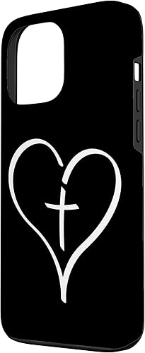 Miniatura 2 de iPhone 13 Pro Max Blessed Heart Cross Jesus Has My Back Faith Christian Case
