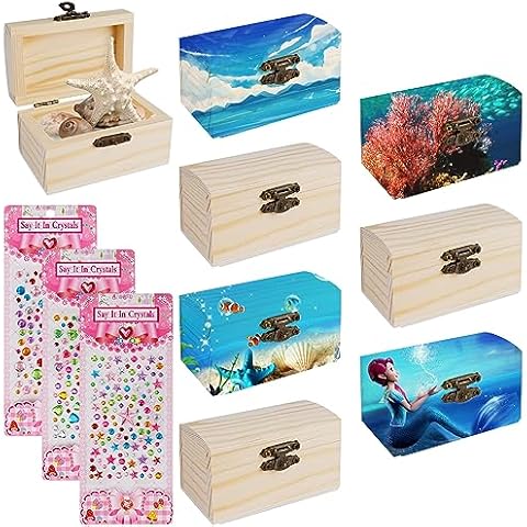 Boîte en Bois RAKUTE, 8 Pcs Cover