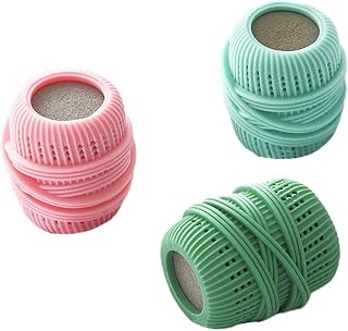 3 bolas de lavadora, reutilizáveis, sem emaranhados, bolas de lavanderia, melhoram o poder de limpeza da sua máquina para máquina de lavar