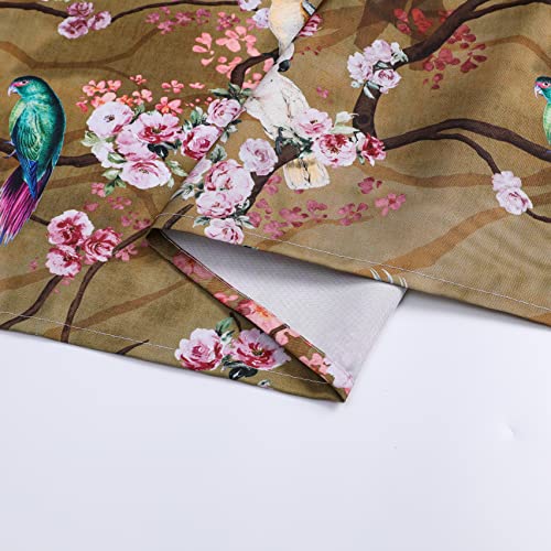 Nappe rectangulaire imperméable oiseaux dorés 230x140 cm - 7