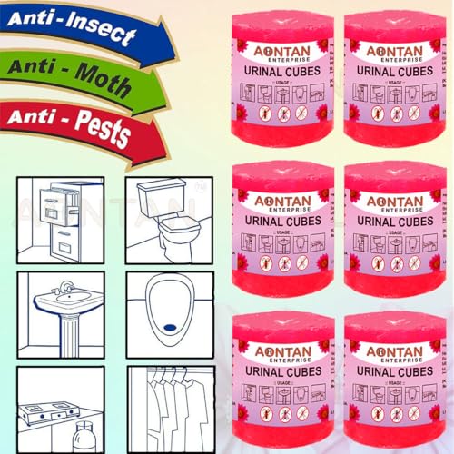 Image of AONTAN ENTERPRISE Urinal Cake Sanitary Cubes Sani Cube Urinal Cubes Napthalene Balls Air Freshener Deodorizer for Toilets, Bathroom & Washbasin (420 Gram Large Size) Pack of 6 Sets | 1Set=2 Piece