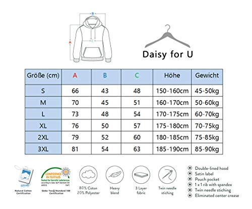 Daisy for U Hoody voor koppels, met King/Queen-opdruk, 1 stuk - Image 7