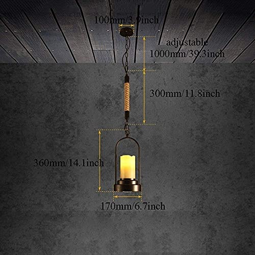 Lámpara colgante creativa regulable para iluminar mesas de comedor oscuras 8
