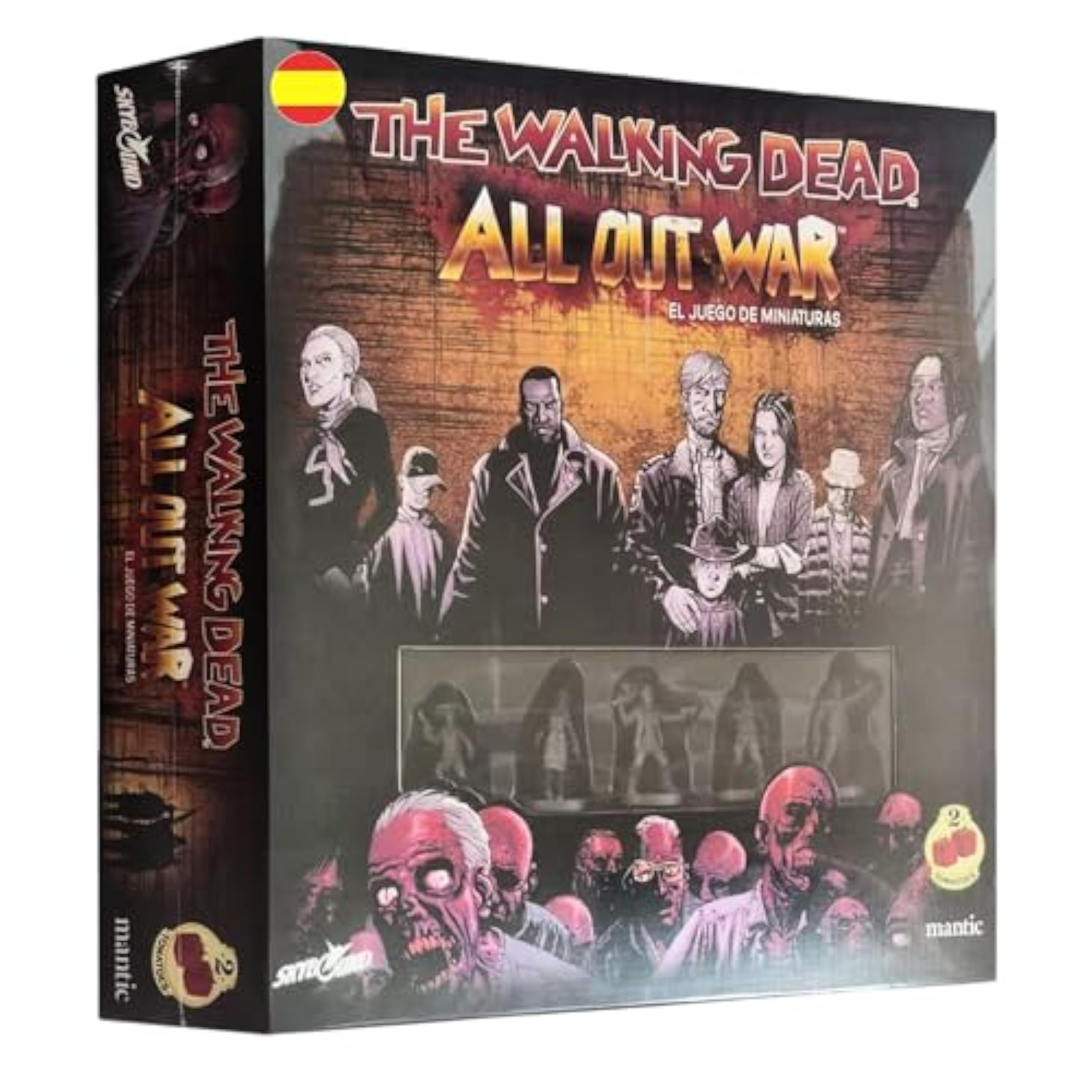2Tomatoes Games | The Walking Dead: All out War - Caja Base | Juego de Mesa con Tablero | Selecciona a Tus Personajes Favoritos y Sobrevive al Apocalipsis Zombie | 1-2 Jugadores | Español