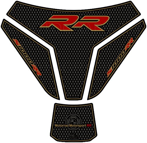 MOTOGRAFIX タンクパッド BMW S1000RR 15- カーボン/ゴールド/レッド MT-TB023CAR