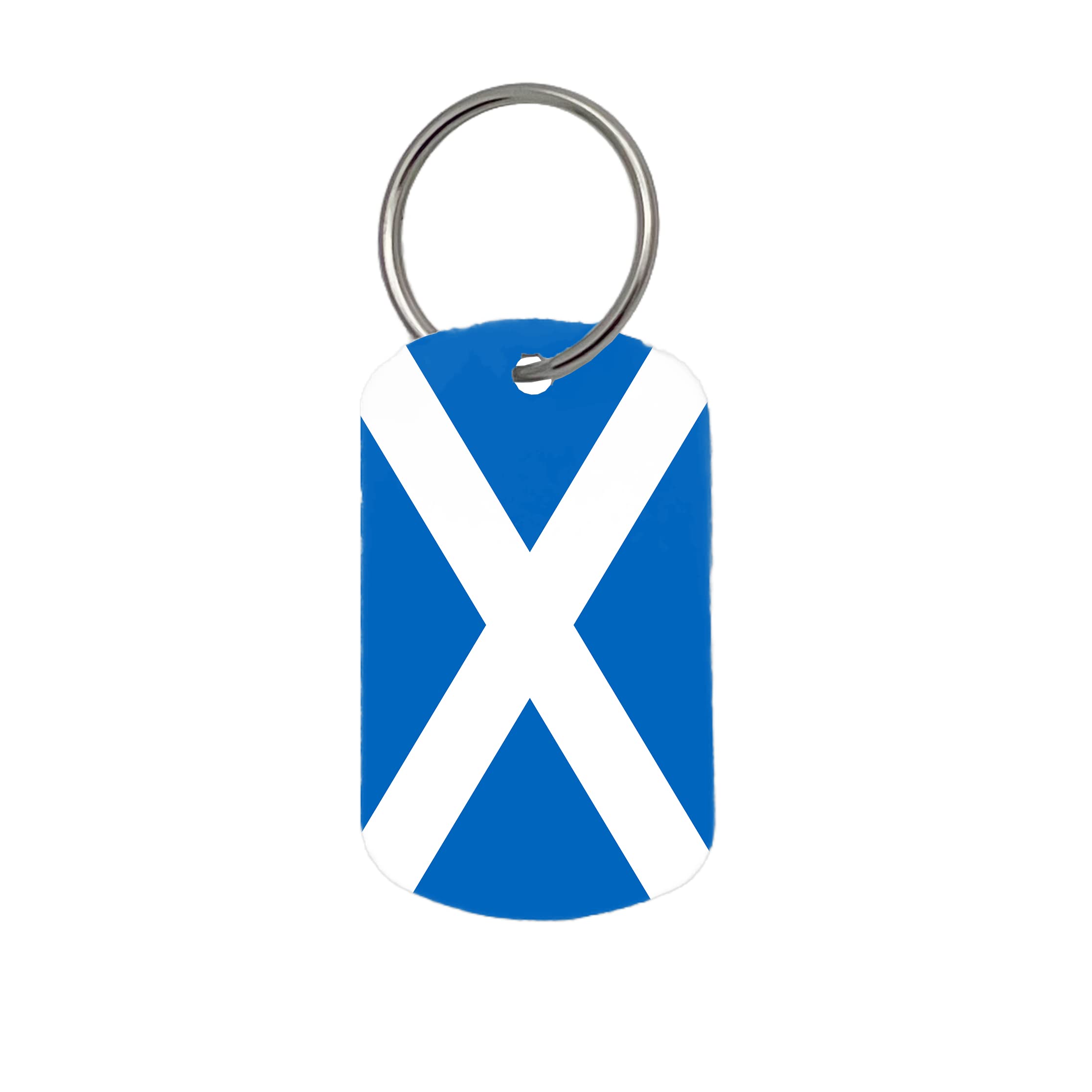 Thedogtagco Scotland Country Flag Id Tags (Keyrings) Army Military Dog Double Sided Print World Flags (Scotland)