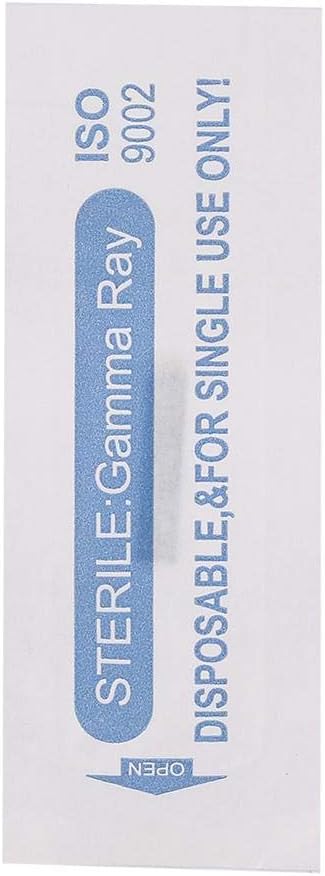 Tattoo Needle Blade, 100Pcs/Set 18U Blade Tattoo Blade, Permanent Makeup Sterile Needle for Fog Eyebrow Tattoo, Defult