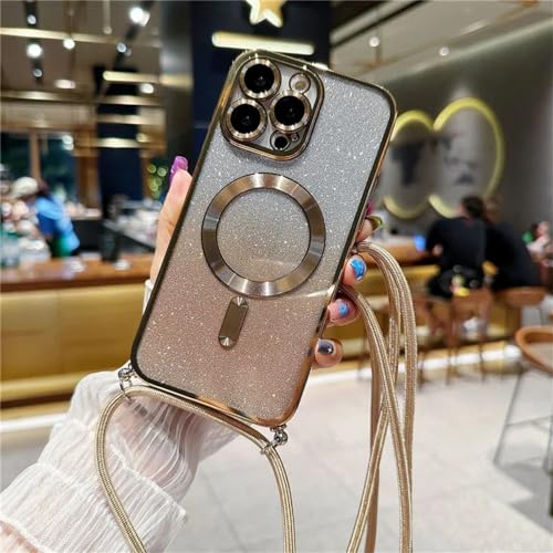 Coque iPhone 14 Pro Max antichoc TPU souple avec lanière bandoulière