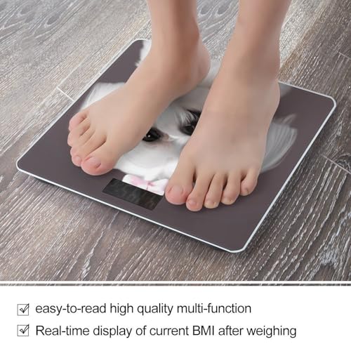 Báscula digital corporal LZQPOEAS con pantalla LCD grande miniatura 5