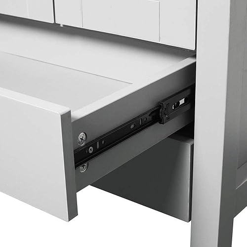 Miniatura 109 de eclife - Lavabo de baño de 24.0 pulgadas con encimera, gabineta de estilo contemporáneo Turquesa Cuadro