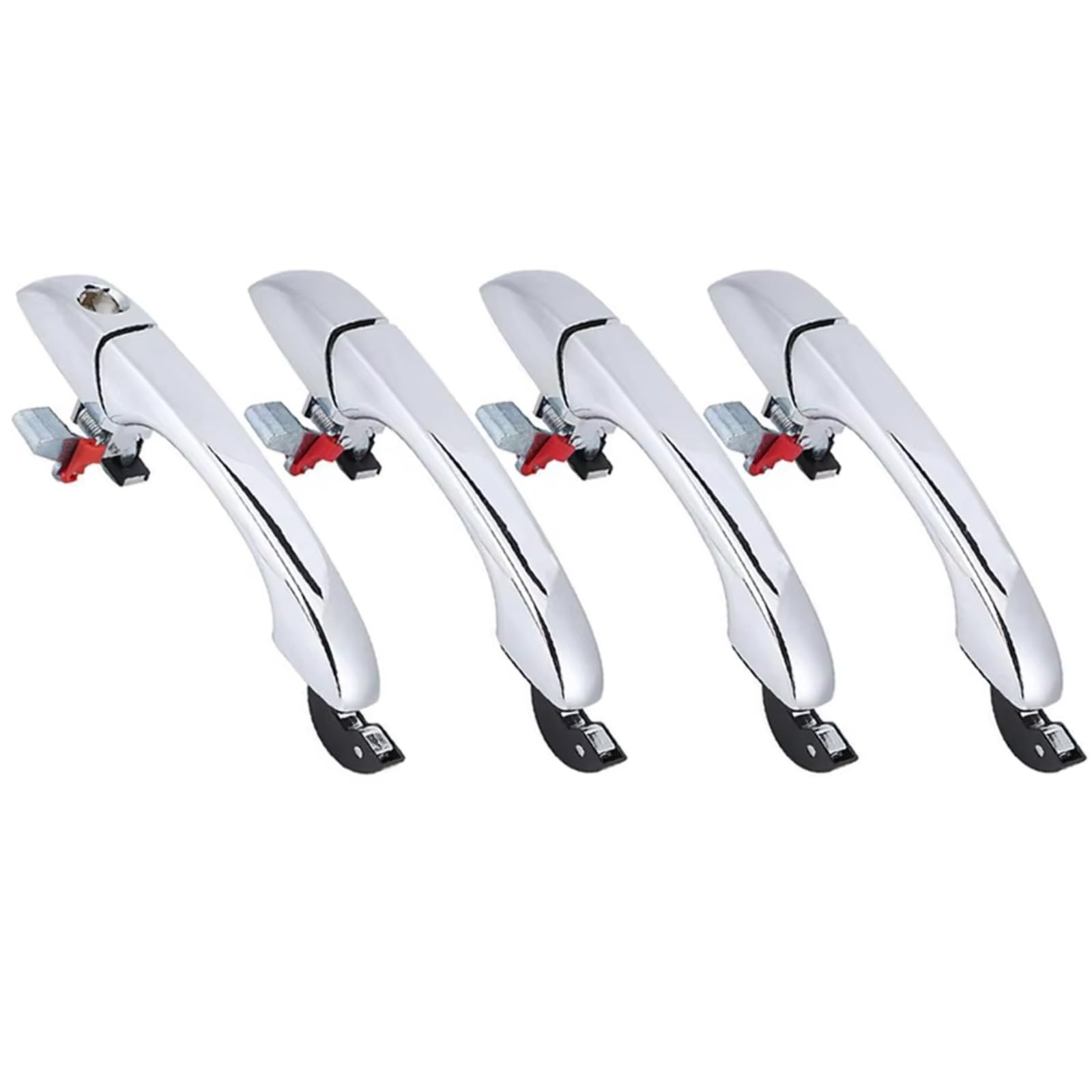 Leryycx One Color With A Clasp Compatible With Jeep For Patriot 2007 2008 2009 2010 4589009Ah Front Rear Left Right Chrome Exterior Door Handles