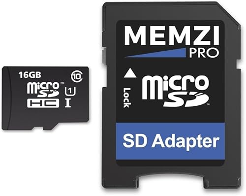 PRO - Tarjeta de memoria Micro SDHC de 16 GB Clase 10 de 90 MBs con adaptador SD para Garmin Nuvi 30, 40, 50 o 60 Series Sat Nav's