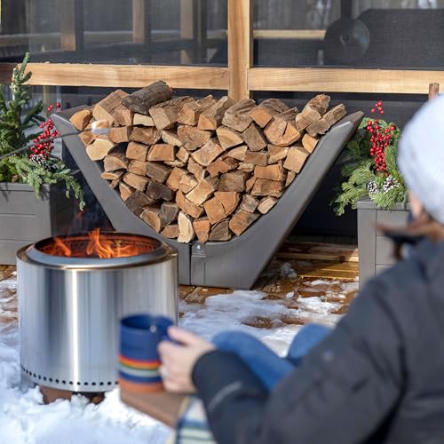 Step2 Longhorn Firewood Rack – Firewood Nest – Log Holder for Outdoor or Indoor Use – Ideal and Elegant Wood Storage Solution for Fire Pits, Fireplaces, Wood Burning Stoves, and More – Easy Assembly - image 2
