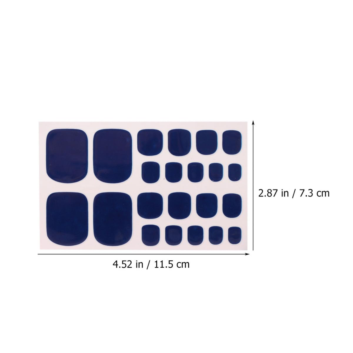 Uña Del Pie Pegatinas Clavo Calcomanías Dedo Del Pie Accesorio De Bricolaje Para Uñas Etiqueta Engomada De La Uña Del Pie Envolturas De Uñas Decoración De Uñas 12 Hojas*4