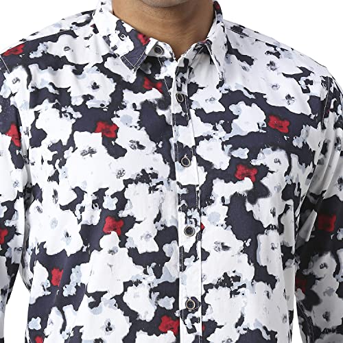 Image of Pepe Jeans Men's Casual Shirt | Trendy Printed Shirt for Men| Regular Fit | Full Sleeve | Available in Plus Size, Cotton