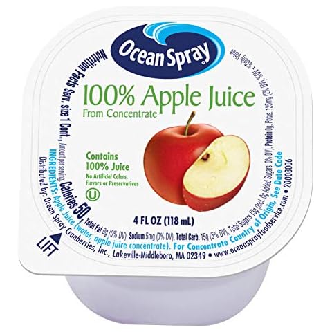 Ocean Spray 100% Apple Juice Cups Cover