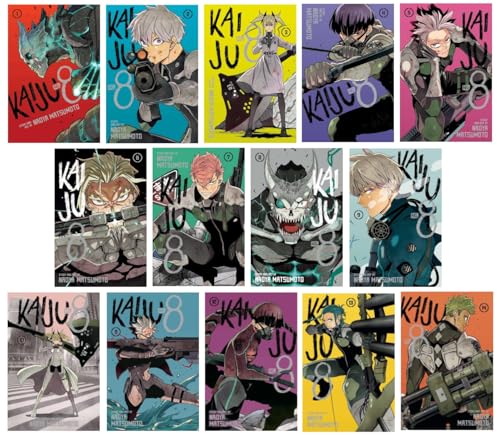 Kaiju No. 8 Manga Series 14-Book Ultimate Collection Set (Vol.1–14) Paperback Edition – Epic Monster Battles, Military Action, and Human Courage by Naoya Matsumoto