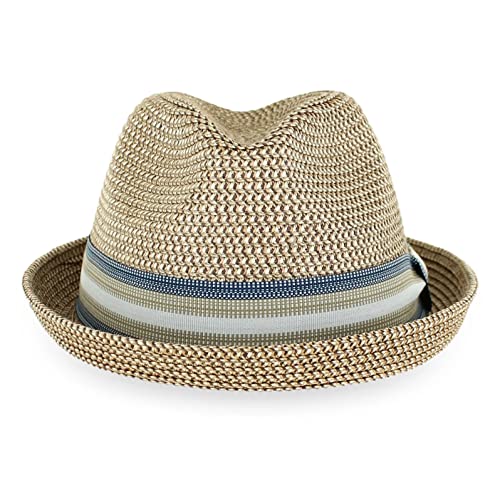 Sombrero Trilby Fedora de Paja Belfry para Hombre y Mujer miniatura 2