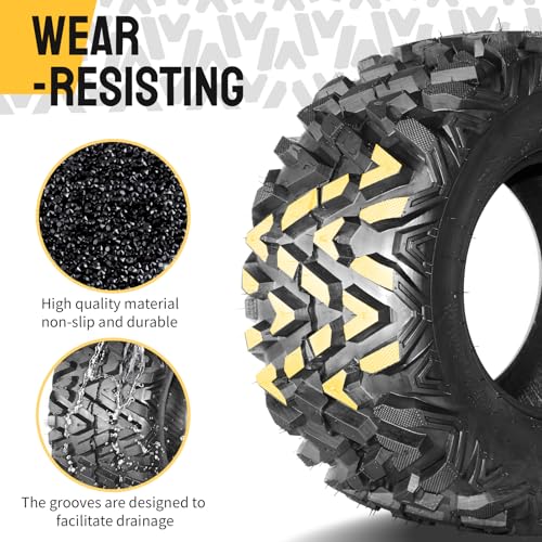 Motorhot 2PCS ATV/UTV Tires 26x11-12 6 PLY Rear Off-Road Tires All Terrain 26x11x12 26-11/12 Tubeless Tires - Thumbnail 3