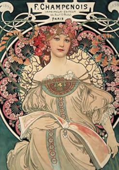 Paperback Carnet Ligné Ligné Affiche Mucha, Imprimerie Champenois [French] Book