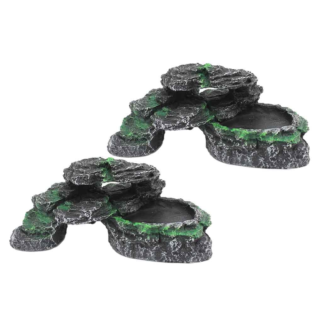 Turtle hides, reptiles hide, lizards hide caves, humidified habitat decoration (Moss rock)