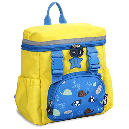 J World New York Kids - Mochila Infantil, 27 cm, 6,96 litros, Color Amarillo