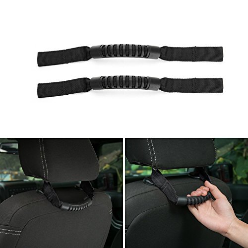 Beside_Auto Asa para asiento trasero, color negro, 2 unidades