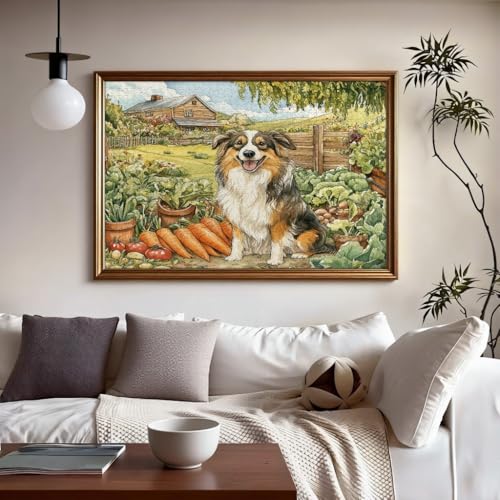 Rompecabezas de madera de 1000 piezas con diseño impreso de Rough Collie para adultos 5