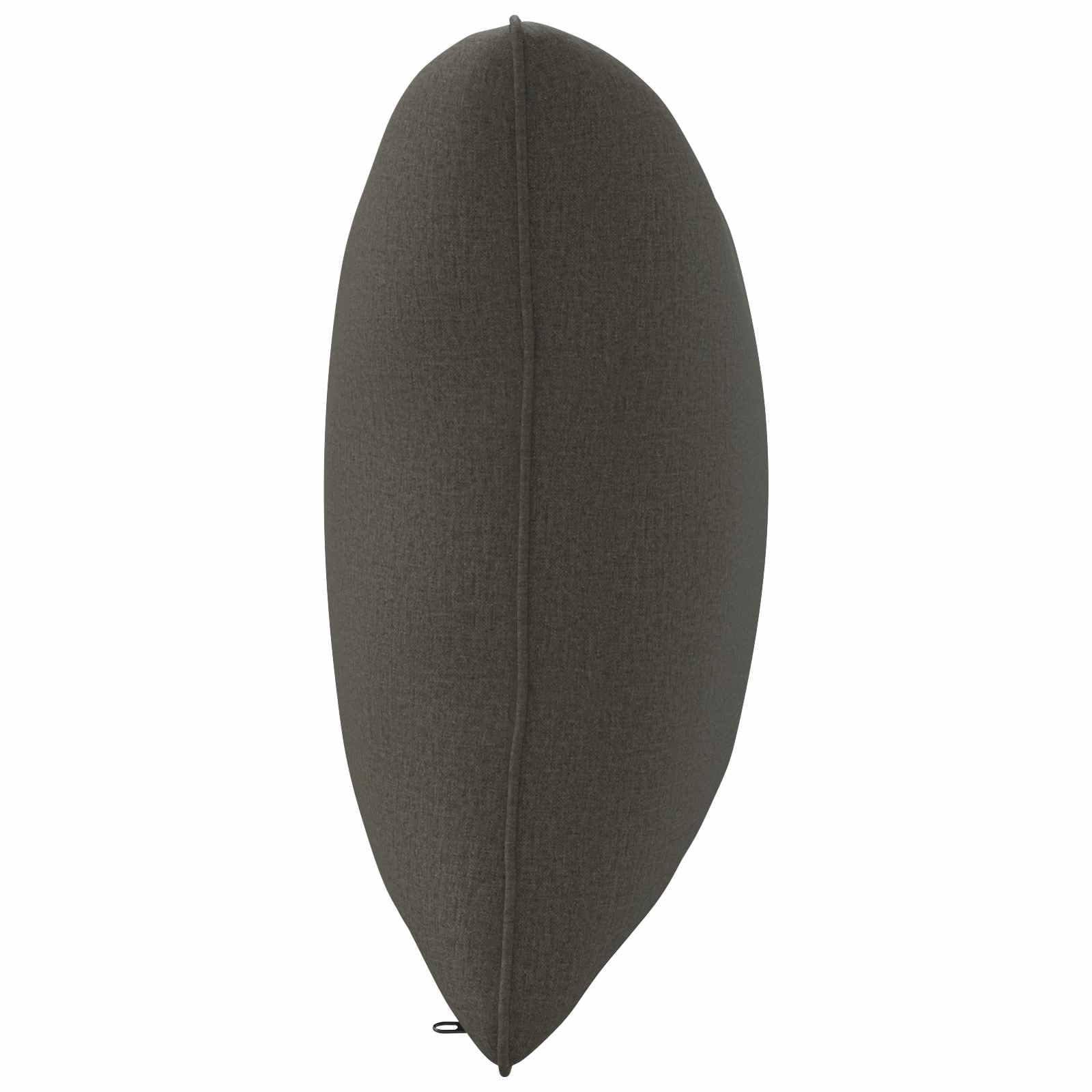1-teiliges Rückenkissen Anthrazit, 100% Polyester