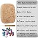 Afro Kinky Bulk 100% Human Hair 8inch 30g/Pack Afro Kinky Curly Bulk Bundles Hair for Making/Repair Locs, Dreadlocks Braiding Hair Extensions（Blonde#，8 Inch）
