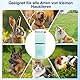 Dufuso Leise Schermaschine Katze Set, 4 in 1 Haarschneidemaschine Mit LED-Licht, Profi Pfotentrimmer Für Hunde, Für Große Kleine Katzen Hunde, Für Pfoten, Augen, Ohren, Gesicht, Körpe (Grün)
