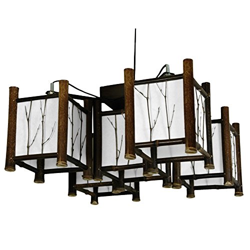 Image of Red Lantern Watashi Japanese Hanging Lantern