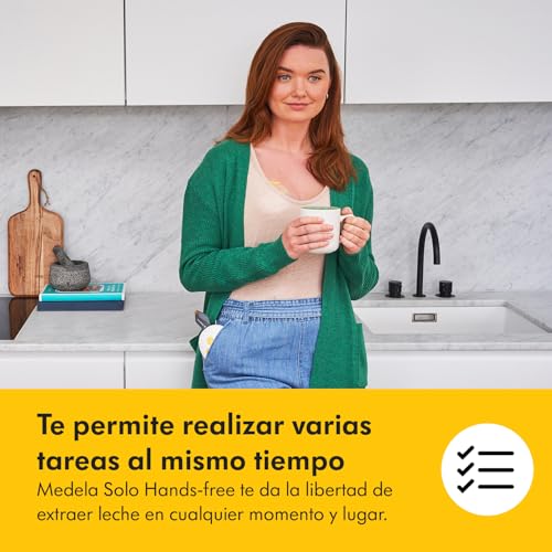 Miniatura 4 de Medela Solo Hands-Free extractor de leche eléctrico, individual, compacto y ligero, compatible con la aplicación Medela Family