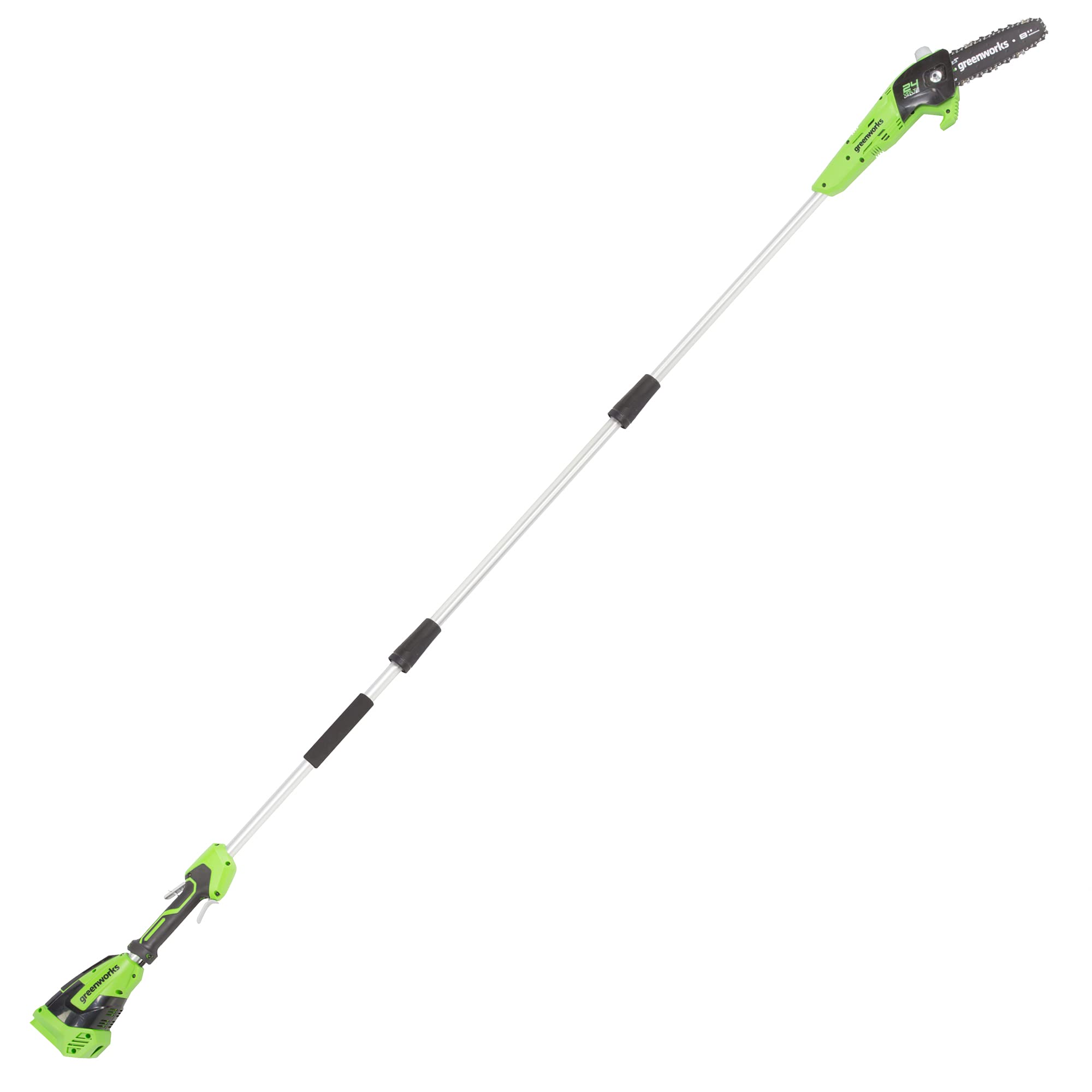 Greenworks 24V 8-inch Cordless Pole Saw, Tool Only, PS24B00