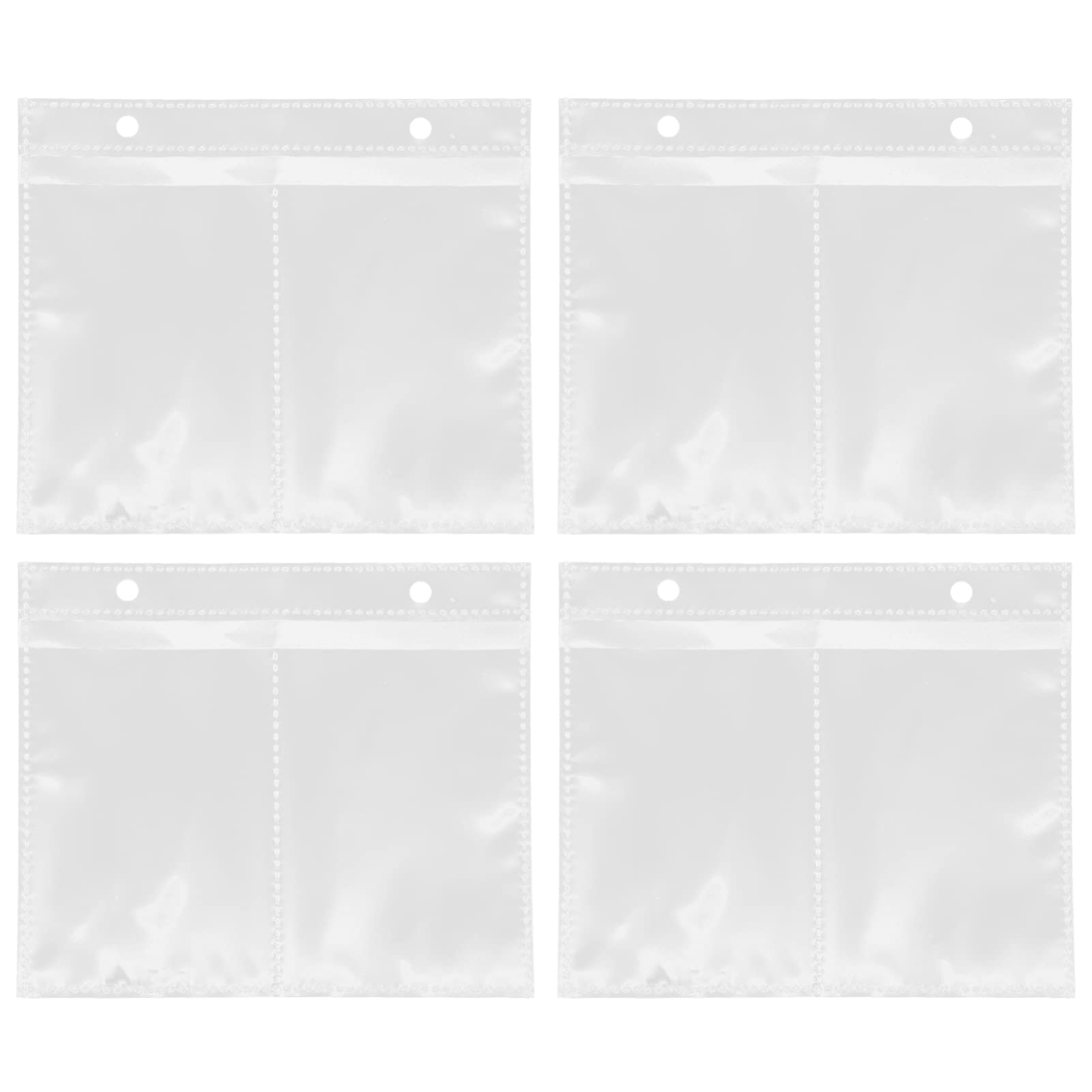 Milisten 20pcs Photo Album Refill Pages 2- Ring Binder Photo Pockets Postcard Sleeves Inserts Pictures Page Holder Protector for Scrapbook Archival Photo 3 inch