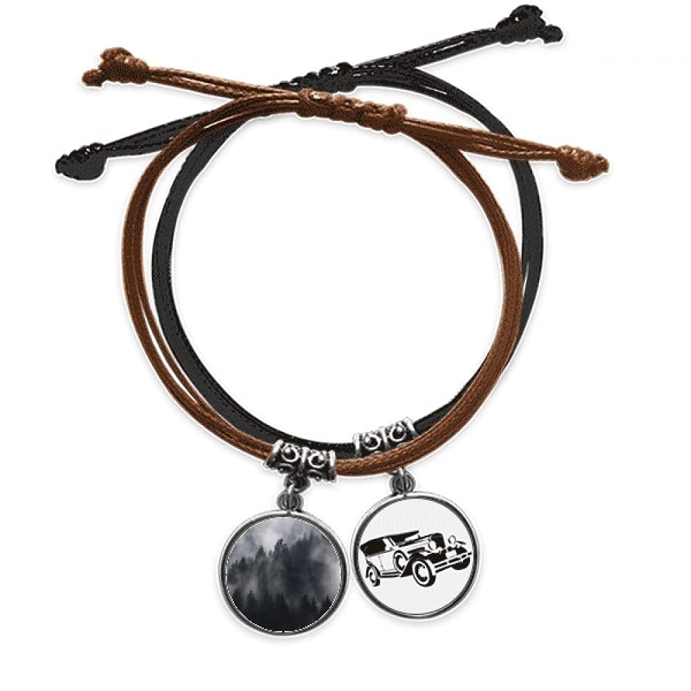Bracelet forêt sombre réglable résistant pour éviter les allergies