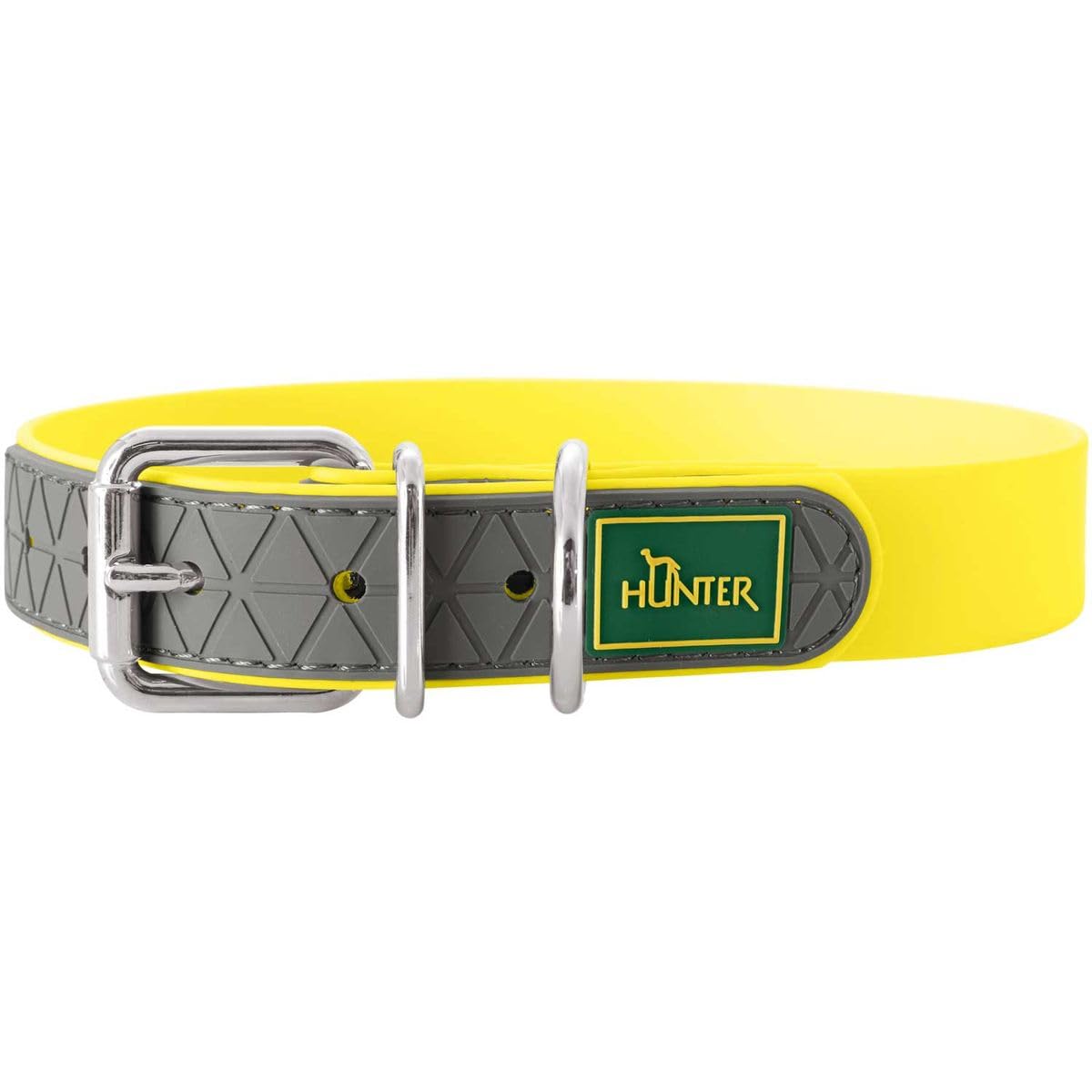 Collier HUNTER Comfy jaune fluo 60 cm évite les frottements du cou