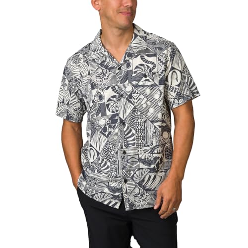 REEF Men's Short Sleeve Woven Button Up Shirt - image 1
