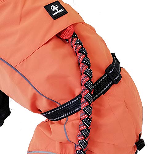 Croci Hiking Hundemantel, wasserdicht, Makalu, temperaturregulierendes Futter, Orange, 35 cm