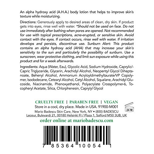 Mario Badescu AHA Body Lotion #TOP14
