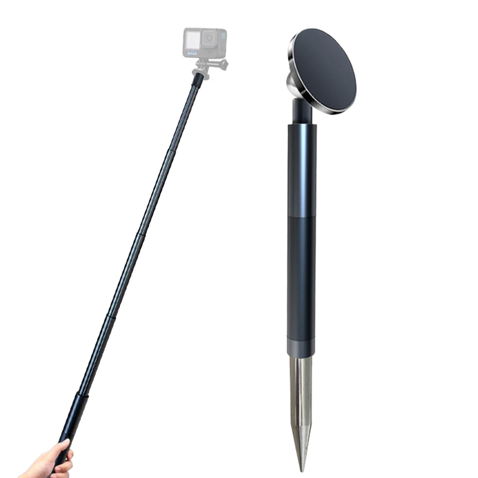 Supporto Telefono Golf Videocamera Ausilio Allenamento Portatile Stabile | Monopiede Golf Selfie Supporto Telefono A Terra Riprese Per Campo Pratica Viaggio Outdoor Allenatori Vlogger Principianti
