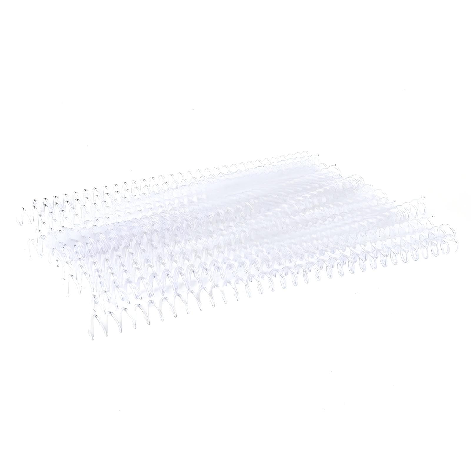 Plastic Binding Ring Spring Spiral Rings for Loose-Leaf A4 Paper 20pcs 30 Hole(13mm*30 Holes Transparent 20 Strips)
