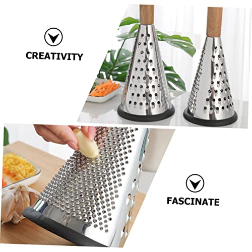 Rallador de Queso Cónico de Acero Inoxidable con Mango Ergonómico miniatura 3