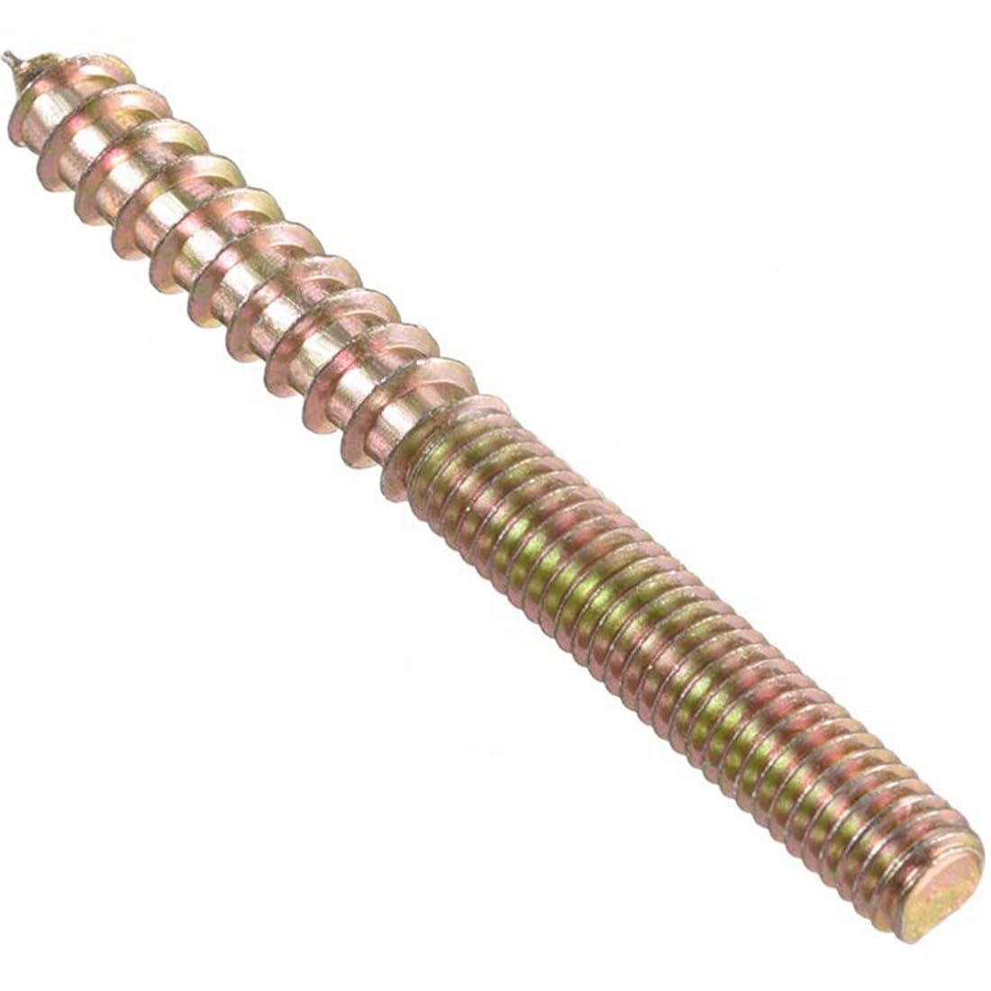 TOP-VIGOR 10Pcs Hanger Bolts, M8x50mm Double Headed Bolts Self Tapping Screw, Double Ended Dowel Screws, Screw Dowels Hanger - Image 3