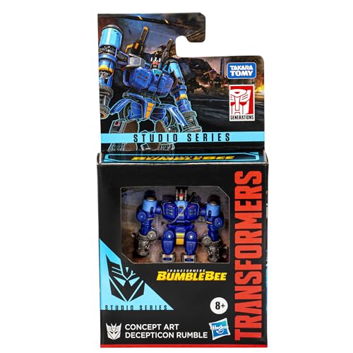 Transformers Studio Series Core Bumblebee Concept Art Decepticon Rumble Action Figure, Multicoloured, 7.52 inches - Image 4