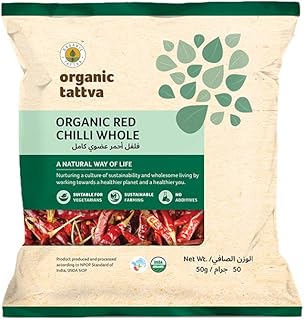 Organic Tattva Red Chilli Whole 50 g
